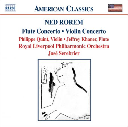 José Serebrier: Rorem: Violin Concerto - Flute Concerto - Pilgrims - CD