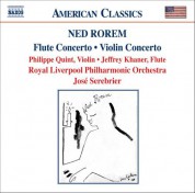 José Serebrier: Rorem: Violin Concerto - Flute Concerto - Pilgrims - CD