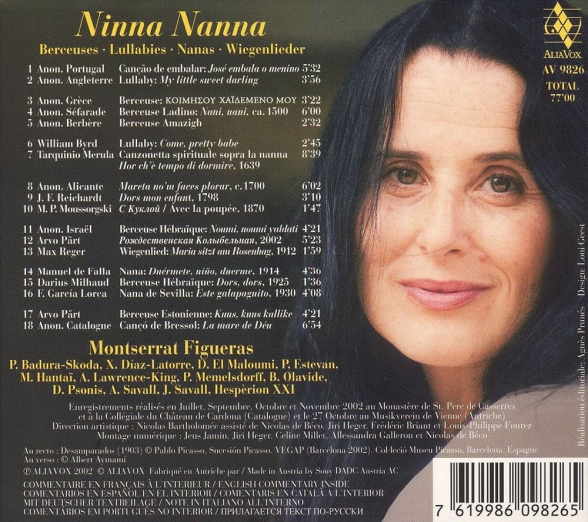 Montserrat Figueras, Arianna Savall, Hespèrion XXI, Jordi Savall: Ninna Nanna (Berceuses), 1550-2002 - CD Foto #2