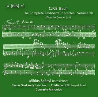 Miklós Spányi, Concerto Armonico, Márta Ábrahám: C.P.E. Bach: Keyboard Concertos, Vol. 20 - CD