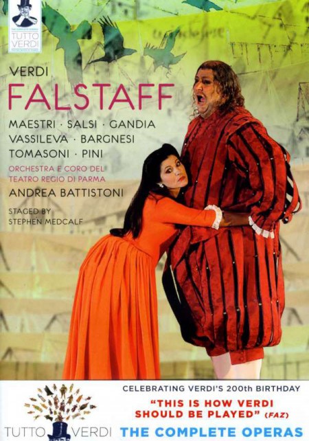 Ambrogio Maestri, Luca Salsi, Antonio Gandia, Luca Casalin, Patrizio Saudelli, Mattia Denti, Orchestra Del Teatro Regio Di Parma, Andrea Battistoni: Verdi: Falstaff - DVD