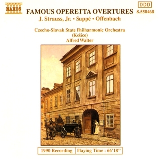 Czecho-Slovak State Philharmonic Orchestra, Alfred Walter: Famous Operetta Overtures - CD