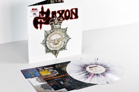 Saxon: Strong Arm Of The Law (White with Red & Black Splatter Vinyl) - Plak