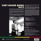 Chet Baker: Sings Vol.2 - Plak Foto #2
