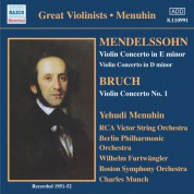 Yehudi Menuhin: Mendelssohn / Bruch: Violin Concertos (Menuhin) (1951-1952) - CD
