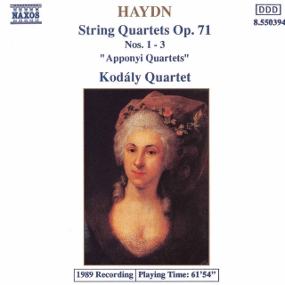 Haydn: String Quartets Op. 71, Apponyi Quartets - CD