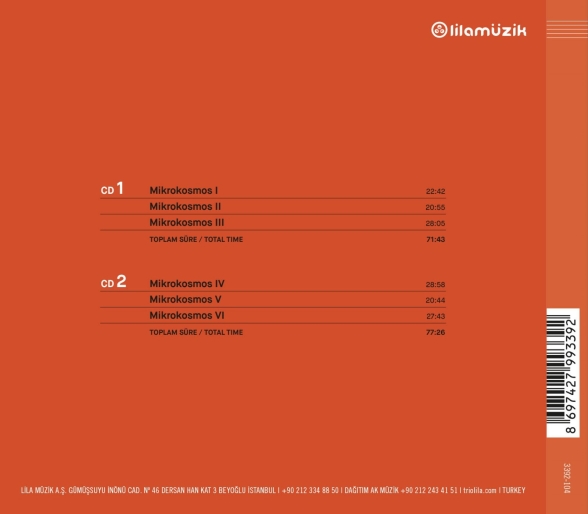 Toros Can, Beril Can: Bartok: Mikrokosmos Complete - CD Foto #2