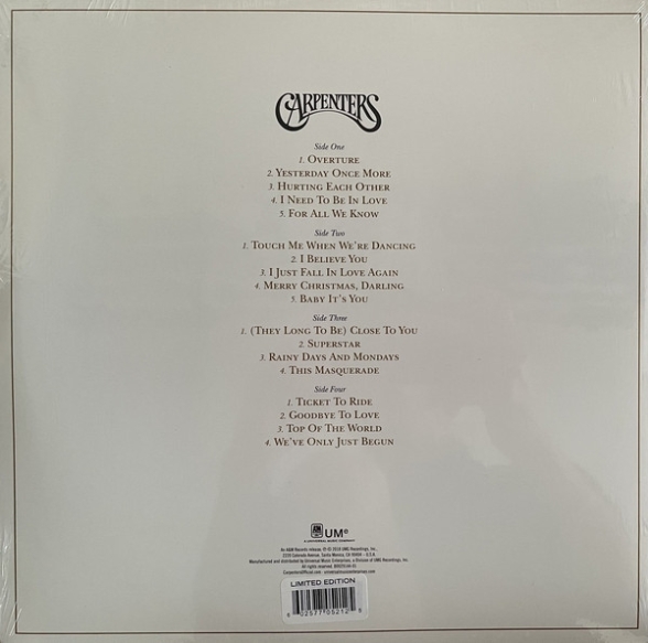 The Carpenters, Royal Philharmonic Orchestra: Carpenters With The Royal Philharmonic Orchestra - Plak Foto #2