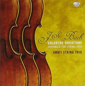 Amati String Trio: J.S. Bach: Goldberg Variations for String Trio - CD