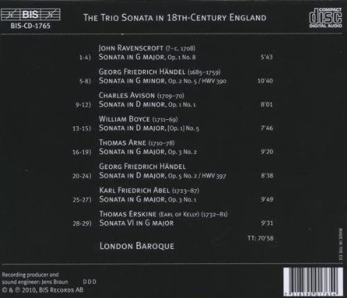 London Baroque: The Trio Sonata in 18th Century England - CD Foto #2