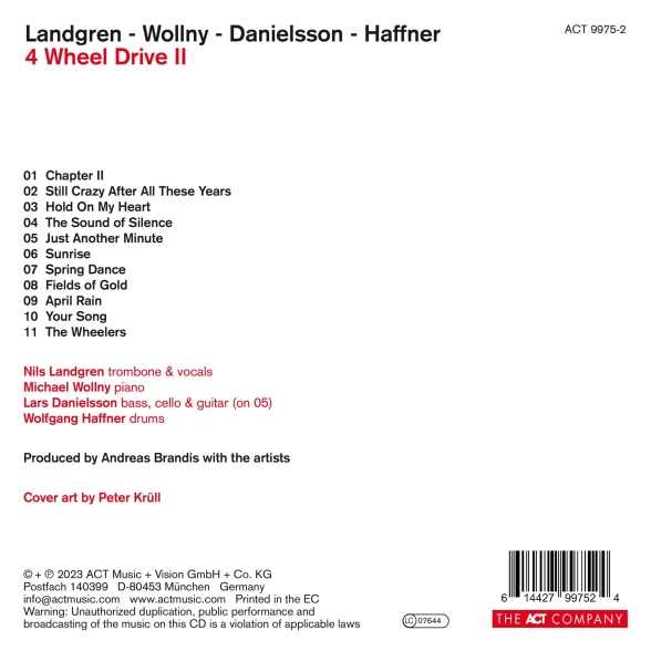 Nils Landgren, Michael Wollny, Lars Danielsson, Wolfgang Haffner: 4 Wheel Drive II - CD Foto #2