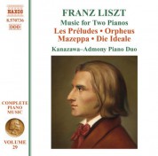 Kanazawa-Admony Piano Duo: Liszt: Preludes (Les) / Orpheus / Mazeppa / Die Ideale (Arr. for 2 Pianos) - CD