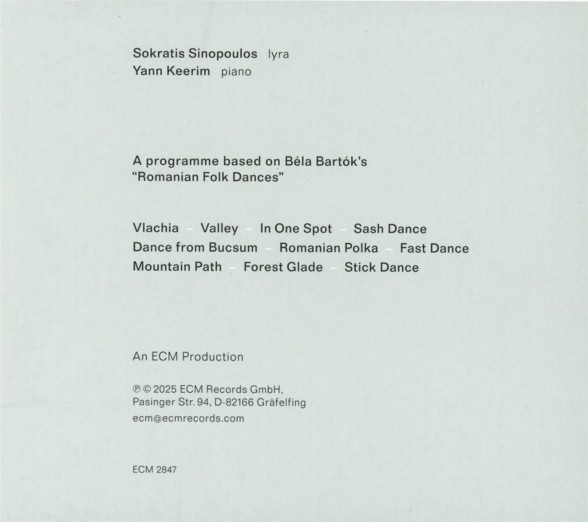 Sokratis Sinopoulos, Yaan Keerim: Topos - CD Foto #2