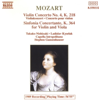 Takako Nishizaki: Mozart: Violin Concerto No. 4 / Sinfonia Concertante - CD