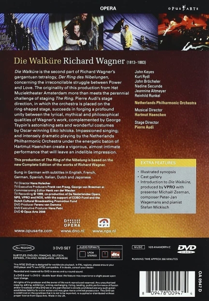 John Keyes, Kurt Rydl, John Bröcheler, Nadine Secunde, Jeannine Altmeyer, Reinhild Runkel, Netherlands Philharmonic Orchestra, Hartmut Haenchen: Wagner: Die Walküre - DVD Foto #2