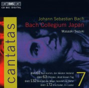 Bach Collegium Japan, Masaaki Suzuki: J.S. Bach: Cantatas, Vol. 7 (BWV 61, 63, 132, 172) - CD