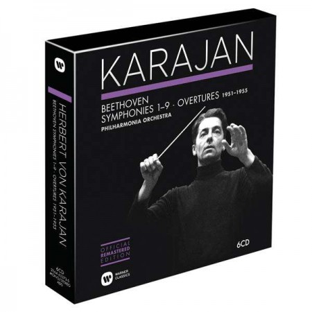 Herbert von Karajan, Philharmonia Orchestra: Beethoven: Symphonies 1-9, Overtures (1951-1955) - CD