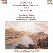 Jenö Jandó, Concentus Hungaricus, Andras Ligeti: Mozart: Complete Piano Concertos Vol. 1 - Nos. 20 And 13 - CD