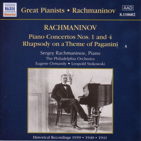 Rachmaninov: Piano Concertos Nos. 1 and 4 (Rachmaninov) (1939-1941) - CD