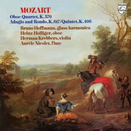 Heinz Holliger, Aurèle Nicolet, Herman Krebbers, Karl Schouten, Jean Decroos: Mozart: Oboe Quartet and String Quintet, a.o. - Plak