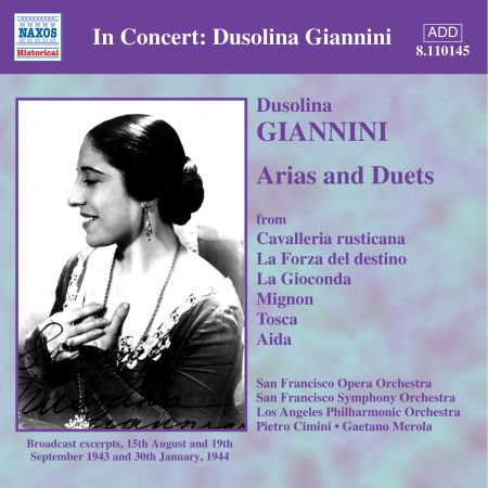 Giannini, Dusolina: Arias and Duets (1943-1944) - CD
