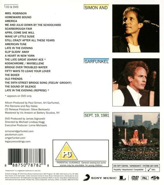Simon & Garfunkel: The Concert In Central Park (Deluxe Edition) - CD Foto #2