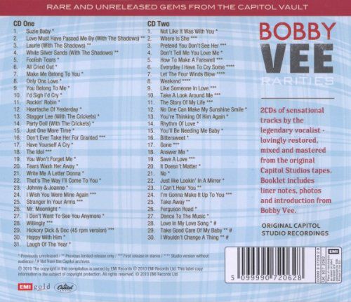 Bobby Vee: Rarities - CD Foto #2