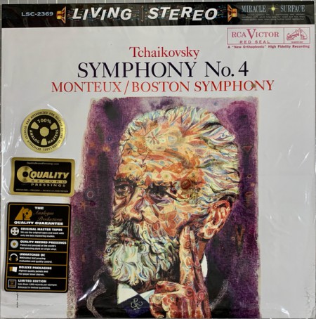 Pierre Monteux, Boston Symphony Orchestra: Tchaikovsky: Symphony No. 4 - Plak
