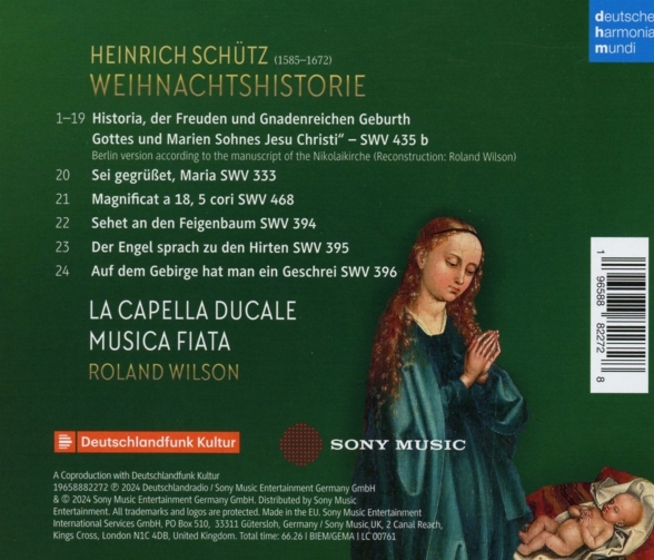 Musica Fiata: Schütz: Weihnachtshistorie & Magnificat - CD Foto #2