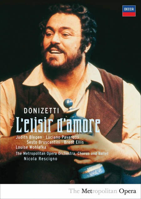 Nicola Rescigno, Luciano Pavarotti, Judith Blegen, Brent Ellis, Sesto Bruscantini, Louise Wohlafka, The Metropolitan Opera Orchestra and Chorus: Donizetti: L'elisir D'amore - DVD