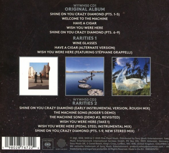 Pink Floyd: Wish You Were Here (50TH ANNIVERSARY) - CD Foto #2