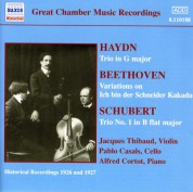 Haydn / Beethoven / Schubert: Piano Trios (Thibaud / Cortot / Casals) (1926-1927) - CD