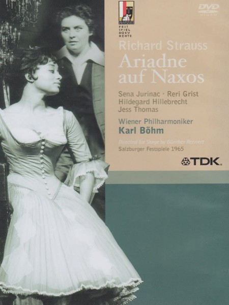 Erik Frey, Paul Schöffler, Sena Jurinac, Kurt Equiluz, Jess Thomas, Reri Grist, Wiener Philharmoniker, Karl Böhm: Richard Strauss: Ariadne Auf Naxos - DVD