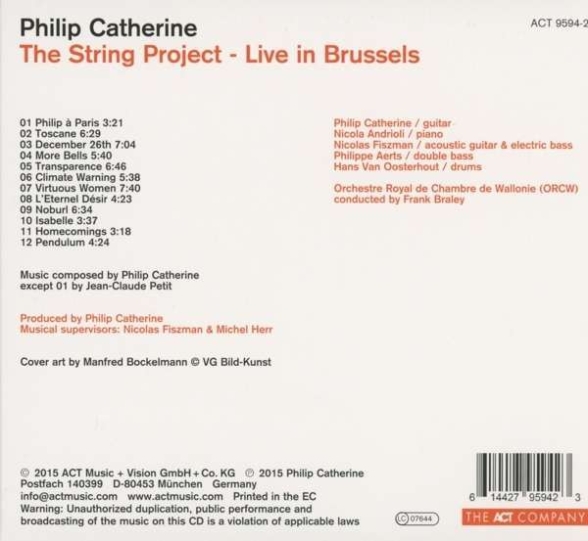 Philip Catherine: The String Project: Live In Brussels - CD Foto #2