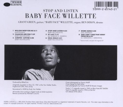 Baby Face Willette: Stop and Listen - CD Foto #2