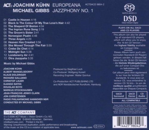 Joachim Kühn, Michael Gibbs: Europeana - SACD Foto #2