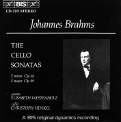 Elisabeth Westenholz, Christoph Henkel: Brahms: Cello Sonatas - CD