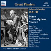 Çeşitli Sanatçılar: Bach, J.S.: Piano Transcriptions, Vol. 2 (Great Pianists) (1925-1950) - CD