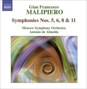 Antonio de Almeida: Malipiero: Symphonies, Vol. 3 - Nos. 5, 6, 8, 11 - CD