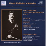 Bach, J.S. / Mozart: Violin Concertos (Kreisler) (1915-1945) - CD