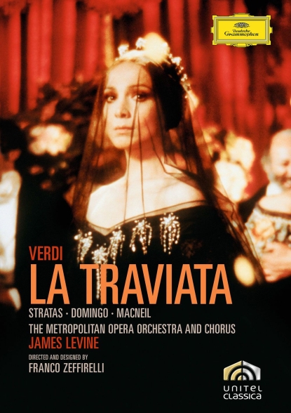 Axelle Gall, Cornell MacNeil, James Levine, Maurizio Barbacini, Pina Cei, Plácido Domingo, Teresa Stratas, The Metropolitan Opera Orchestra and Chorus: Verdi: La Traviata - DVD Foto #1