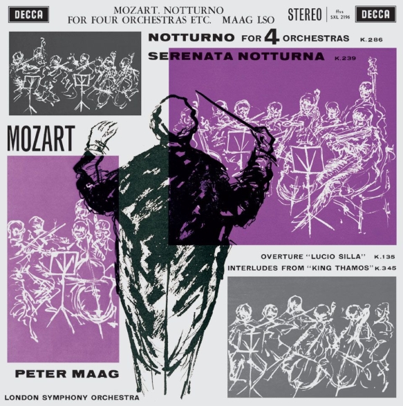 London Symphony Orchestra, Peter Maag: Mozart: Notturno for Four Orchestras - Plak Foto #1