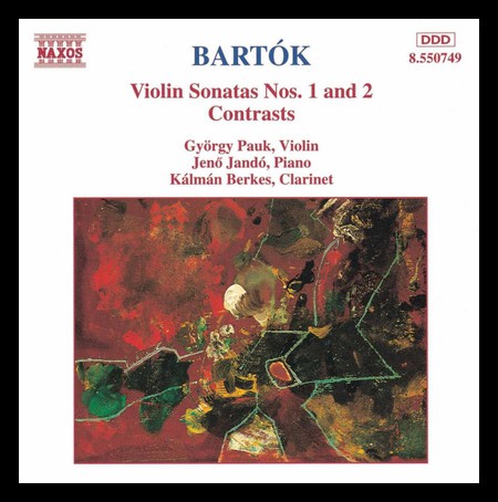 György Pauk, Jenö Jandó: Bartok: Violin Sonatas 1 & 2, Contrasts - CD