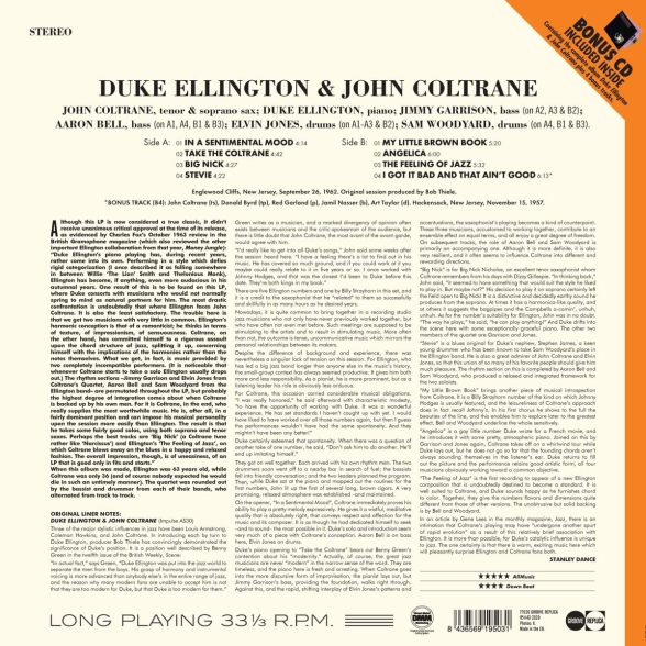 Duke Ellington, John Coltrane: Duke Ellington & John Coltrane - Plak Foto #2