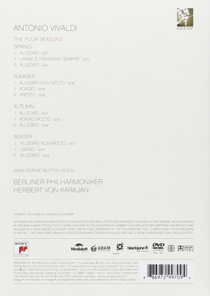 Herbert von Karajan: Vivaldi: The Four Seasons - DVD Foto #2