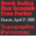Topographie Parisienne (Dunois, April 3d, 1981) - CD
