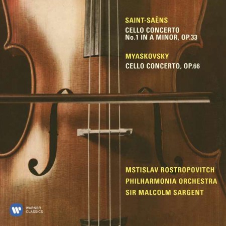 Mstislav Rostropovich, Malcolm Sargent, Philharmonia Orchestra: Saint-Saëns / Miaskovsky: Cello Concerto No. 1 / Cello Concerto - CD