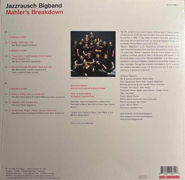 Jazzrausch Bigband: Mahler's Breakdown - Plak Foto #2