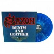 Saxon: Denim And Leather (Limited Edition - Blue & White Splatter Vinyl) - Plak