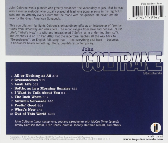 John Coltrane: Standards - CD Foto #2